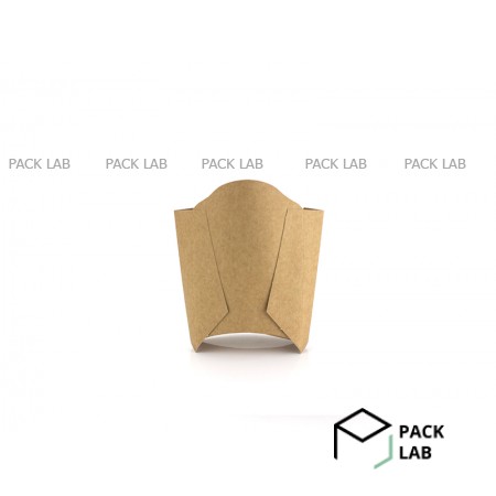 Packaging for French fries "Mini" kraft 125*120 mm Packaging for French fries "Mini" kraft 125*120 mm